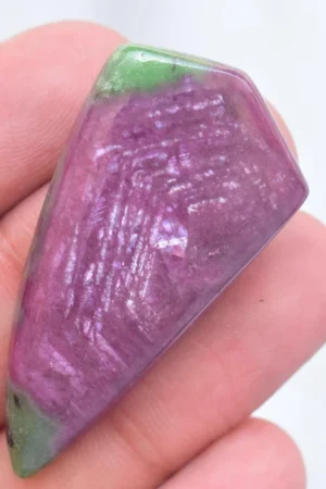 Ruby Zoisite Cabochon / High Quality Ruby Zoisite Gemstone / Freeform Shape / 50.00 Ct. / 43x22x5 mm / Loose Gemstone / K-172