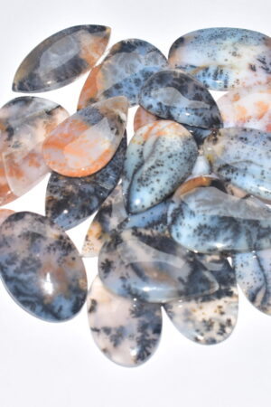 Top Grade !!! Dendrite Agate lot Cabochon / for Jewelry / Mix Shape And Size / 126.00 grams / Q- 815 / [ 20 Pc ]