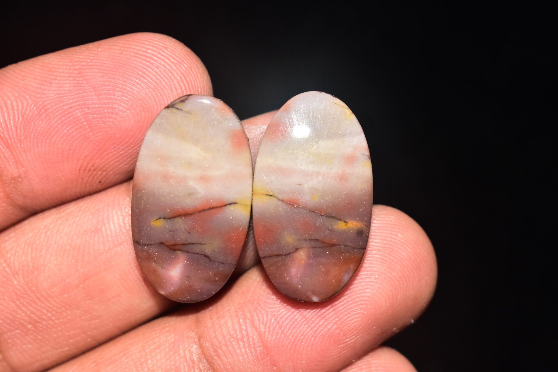 Mookaite Cabochon / Natural Red Mookaite Gemstone / For Wire Wrap Jewelry / Oval Shape / 29.95 Ct. / 24x14x5 mm. / Loose Gemstone / Q- 742 - Image 2