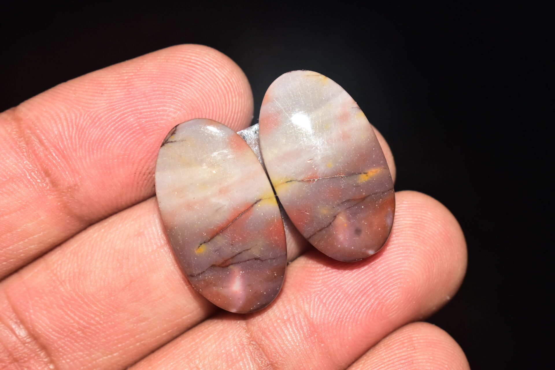 Mookaite Cabochon / Natural Red Mookaite Gemstone / For Wire Wrap Jewelry / Oval Shape / 29.95 Ct. / 24x14x5 mm. / Loose Gemstone / Q- 742 - Image 4