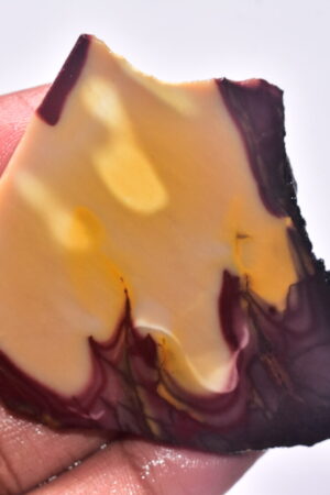 Mookaite Slice Cabochon / Red & Yellow Mookaite Slice Gemstone / Slice / 151.30 Ct. / 72x57x4 mm. / Loose Gemstone / A-233