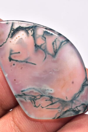 Solar Moss Agate Cabochon / Top Grade Solar Moss Agate Gemstone / Freeform Shape / 32.35 ct. / 39x24x4 mm. Loose Gemstone B-186