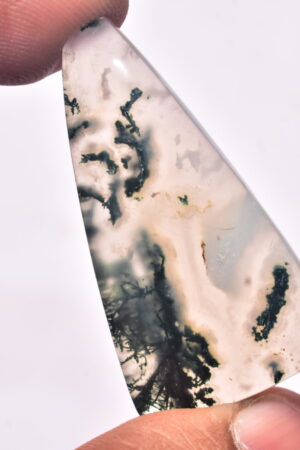 Solar Moss Agate Cabochon / Top Grade Solar Moss Agate Gemstone / Freeform Shape / 42.90 ct. / 44x24x5 mm. Loose Gemstone / B-188