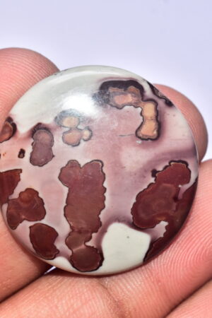 Coffee Bean Jasper Cabochon / Coffee Bean Jasper Gemstone / For Jewelry / Round Shape / 41.20 Ct. / 31x5 mm. / Loose Gemstone B- 123