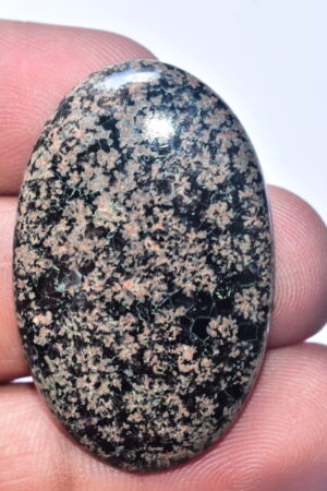 Flower Obsidian Cabochon / Flower Obsidian Gemstone / Oval Shape / 35.65 Ct. / 39x24x5 mm. / Loose Gemstone / B-101