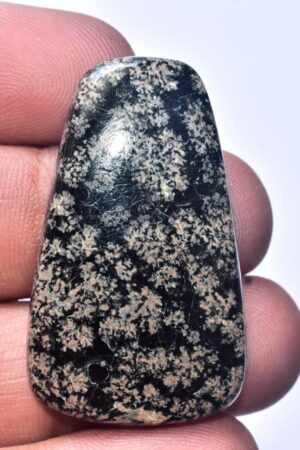 Flower Obsidian Cabochon / Flower Obsidian Gemstone / Freeform Shape / 42.50 Ct. / 41x25x5 mm. / Loose Gemstone / B-98