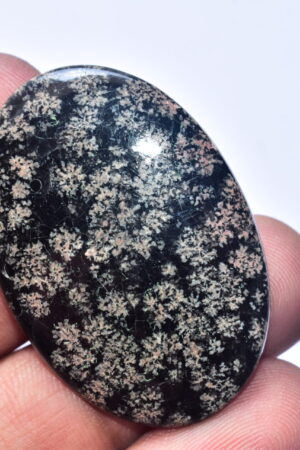 Flower Obsidian Cabochon / Flower Obsidian Gemstone / Oval Shape / 20.65 Ct. / 33X14X6 mm. / Loose Gemstone / B-738