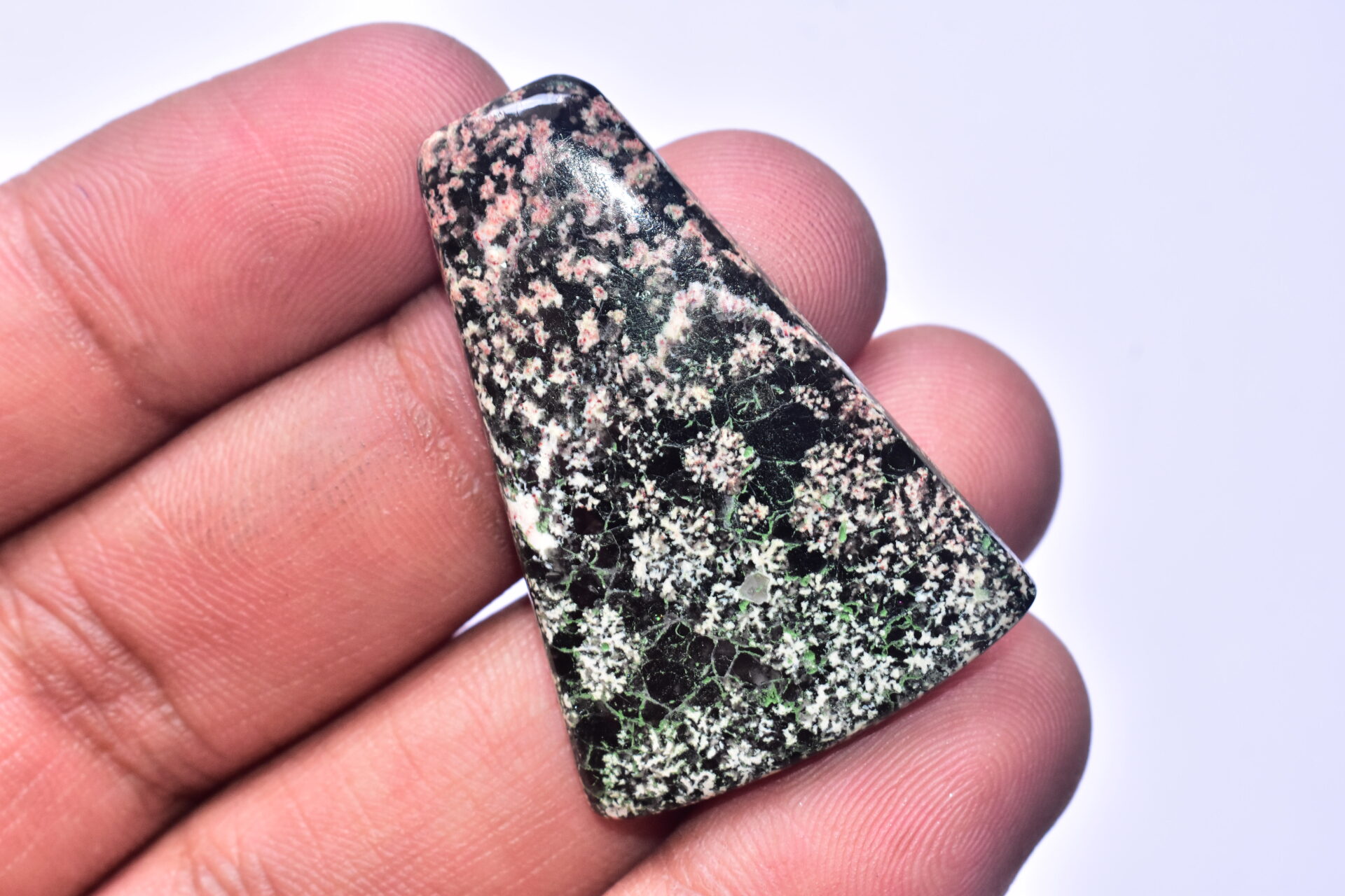 Flower Obsidian Cabochon / Flower Obsidian Gemstone / Freeform Shape / 35.55 Ct. / 41x28x4 mm. / Loose Gemstone / B-97 - Image 2