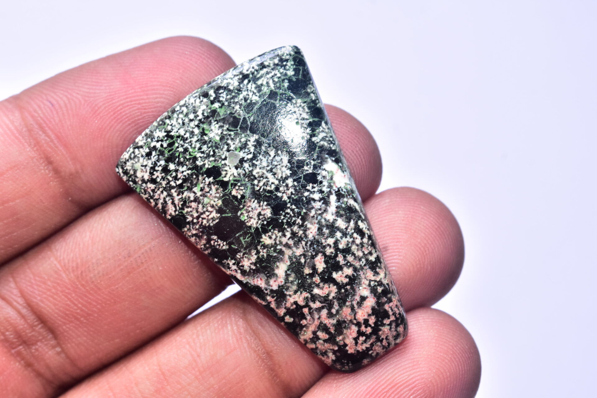 Flower Obsidian Cabochon / Flower Obsidian Gemstone / Freeform Shape / 35.55 Ct. / 41x28x4 mm. / Loose Gemstone / B-97