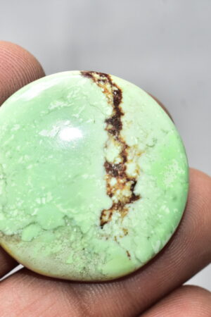 Lemon Chrysoprase Gemstone / For Jewelry / Round Shape / 54.90 Ct. / 32x5 mm. Loose Gemstone A-828