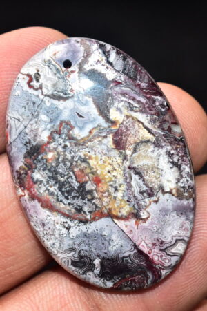 Crazy Lace Agate Gemstone / Oval Shape / 52.300 Ct. / 40x27x6 mm. / Loose Gemstone / A-970
