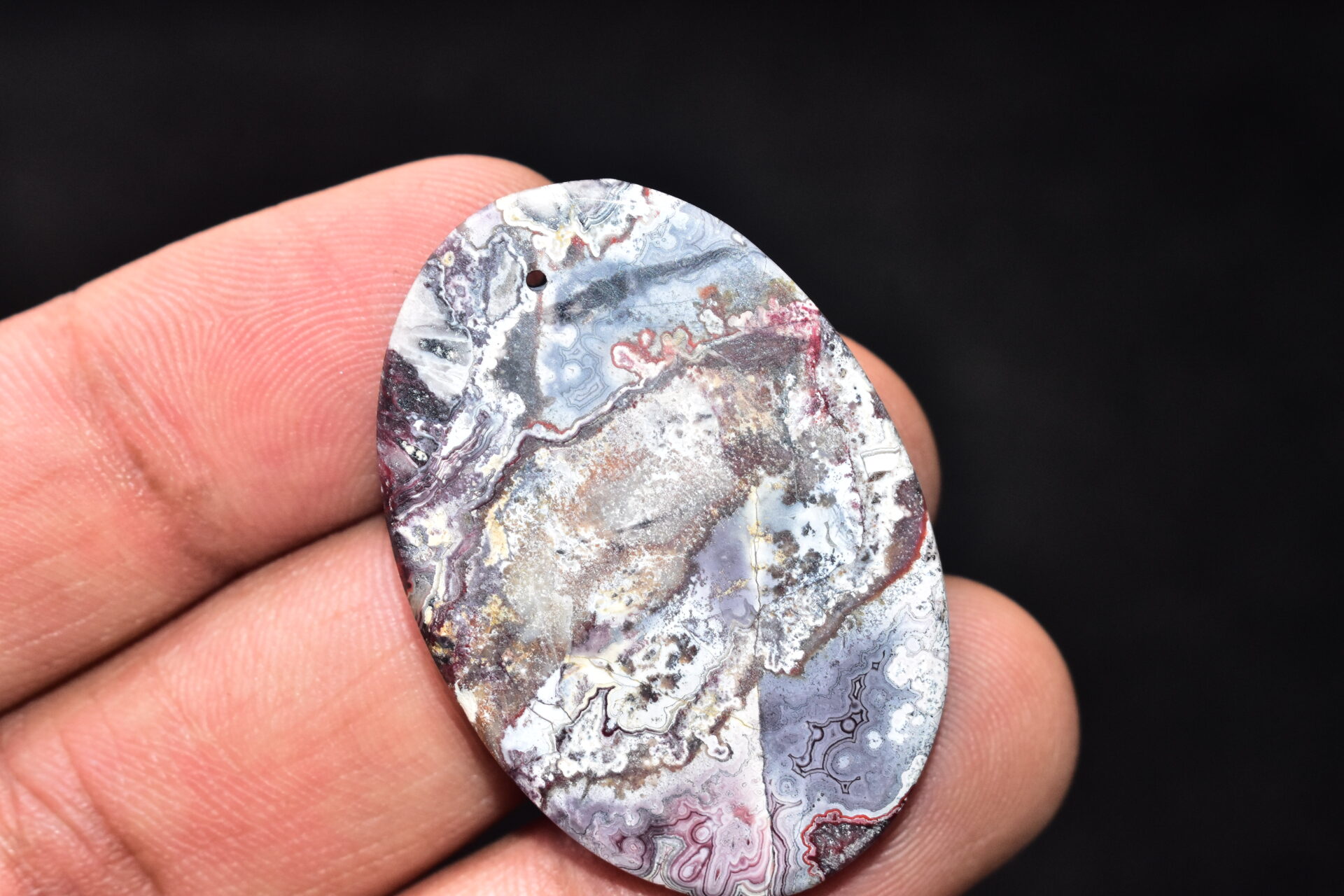 Crazy Lace Agate Gemstone / Oval Shape / 52.300 Ct. / 40x27x6 mm. / Loose Gemstone / A-970 - Image 4
