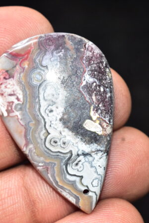 Natural Crazy Lace Agate Cabochon | Loose Gemstone for Jewelry Making & Lapidary | A-973