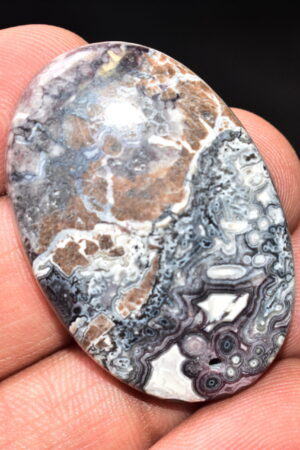 Crazy Lace Agate Cabochon / Pear Shape / 55.55 Ct. / 39x26x6 mm. / Loose Gemstone / A-974